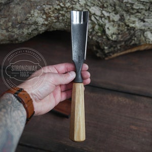 Big Straight Rounded Chisel, Carpentry Chisel, Hand Forget