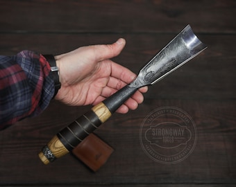 Timber Framing Rounded Chisel Medium, Roundwood Chisel, Timber Framing Gouges, Carpenters chisel