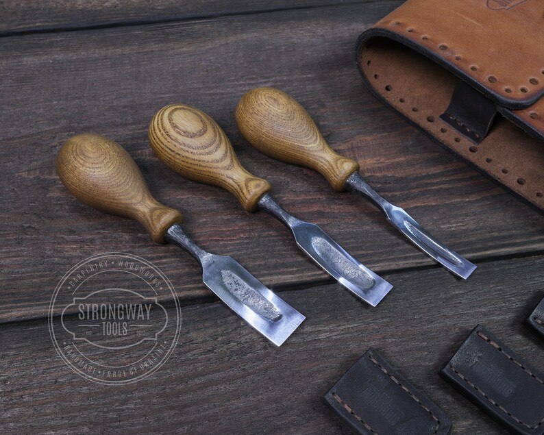 Hand Forged Set of Curved Chisels (3 Pcs), Curved Chisel, Forged Chisel ...