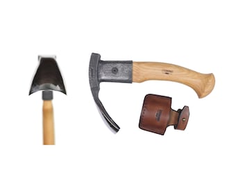 Adze com pescoço de metal, Adze forjado à mão, Adze para entalhe em madeira, Aço carbono temperado, Ferramentas de entalhe