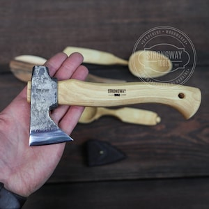 Megaton Mini Carving Axe,carpenters Axe, Mini Bushcraft Axe ,hiking  Hatchet, Hobby Axe , Fathers Day Gift 