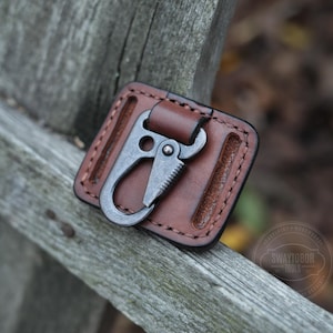 Metall Karabiner Gürtelclip, Lederband Schlüsselhalter, Hochleistungs Gürtelclip, Schlüsselanhänger Halter, Ledergürtel Schlüsselhalter, Geschenk für Ihn