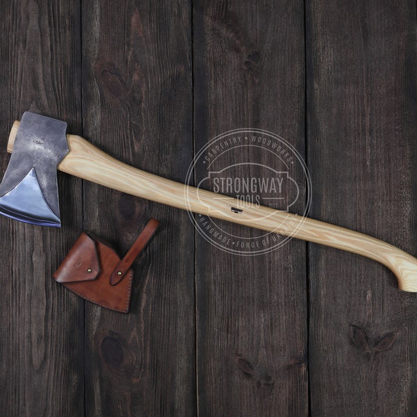 Large Chopping Axe, Bushcraft Axe, Forest Axe, Forest Hatchet, Hand forged Axe, Hiking ax, Camping Axe