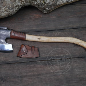 Finnish Bushcraft axe, Carbon Steel, 52100 Finnish Ax, Bushcraft Axe, Hand forged axe, Hiking ax, Axe for forest, Camp Axe, Hatchet