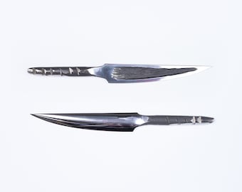 Lame forgée à la main en Yakut (pour droitiers), Lame forgée, Couteau, Couteau à découper, Couteau Bushcraft, Couteaux