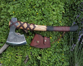 Handmade Viking Scandinavian Axe | Carbon Steel 52100 | Bushcraft Axe | Camping Axe | Medieval Gift | Gift for him | Medieval axe