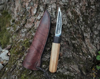 Custom Hand Crafted Wood Carving Knife|  Wood Carving Blade | Whittling & Bushcraft Knife | Sloyd Knife | Sharp High-Carbon Blade