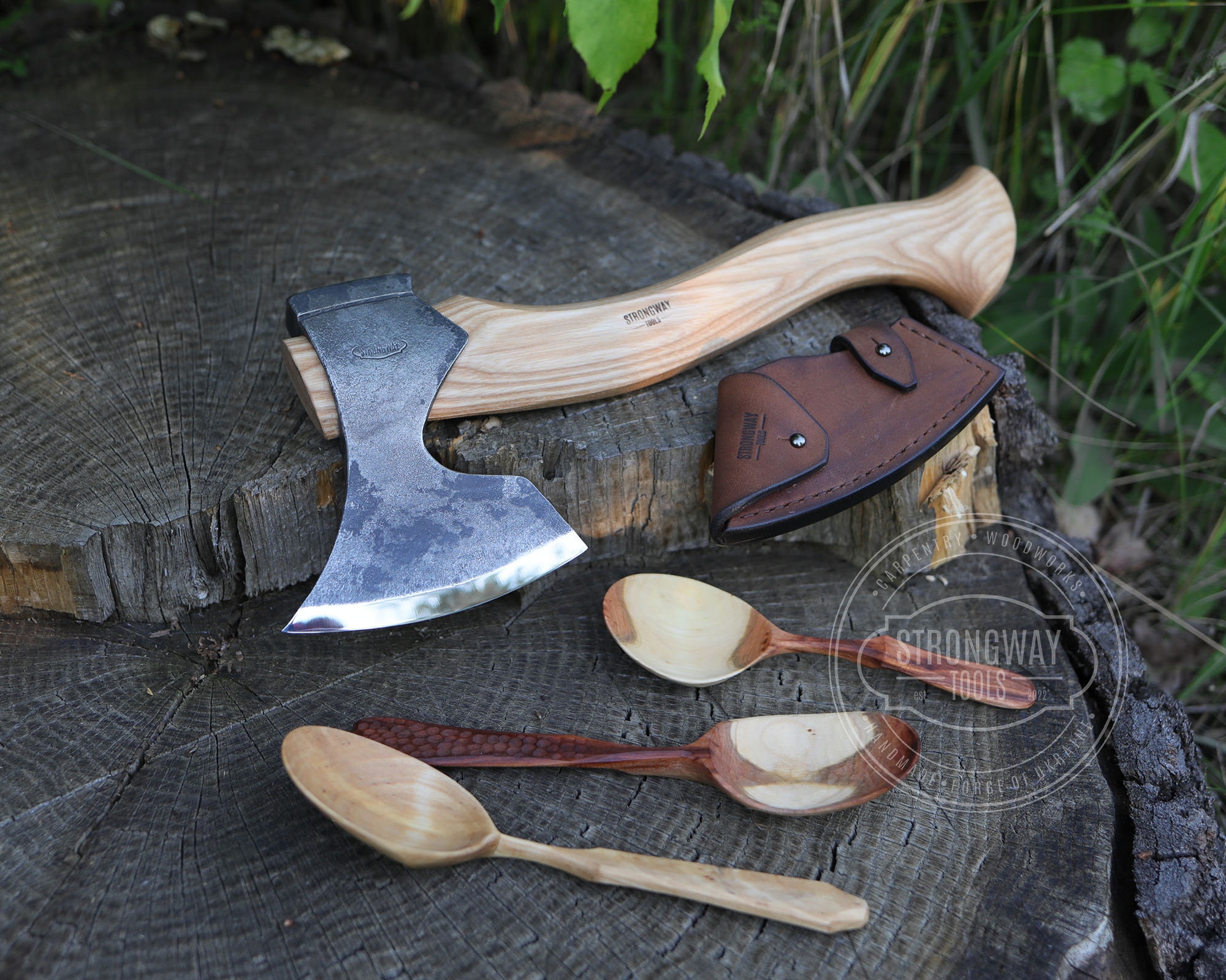 Finnish Carving Axe with octagonal handle