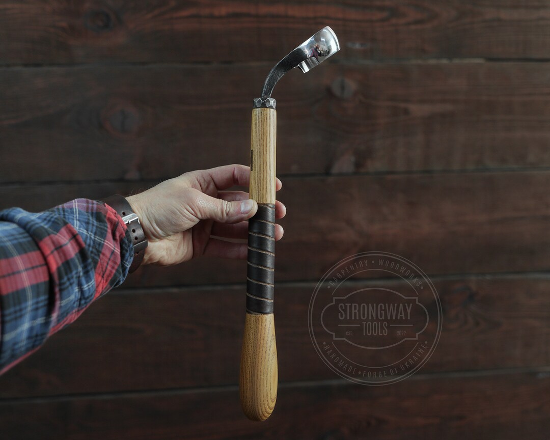 Long Oval Scorp Knife Kuksa Carving Knife Round Spoon Etsy