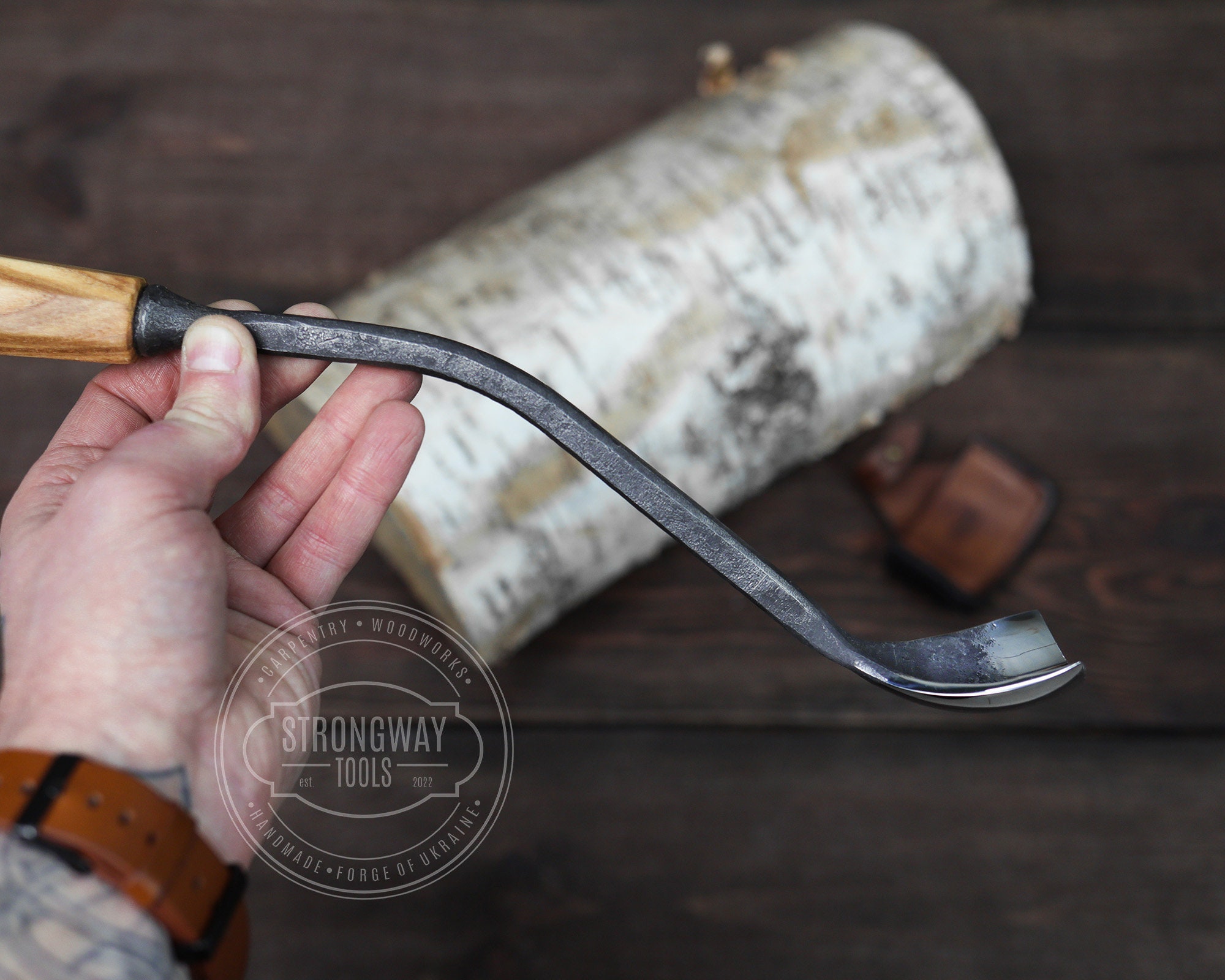 Bent GOUGES Cranked Neck Knife With Octagonal Handle Bent - Etsy