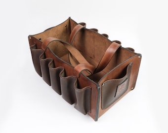 Handmade Leather Tool Bag: 12-Pocket Organizer, Leather bag, Leather Handbags