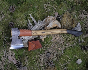 Bushcraft axe, Forest Axe, Hiking Axe, Forest Hatchet, Axe from 52100 High Carbon Steel
