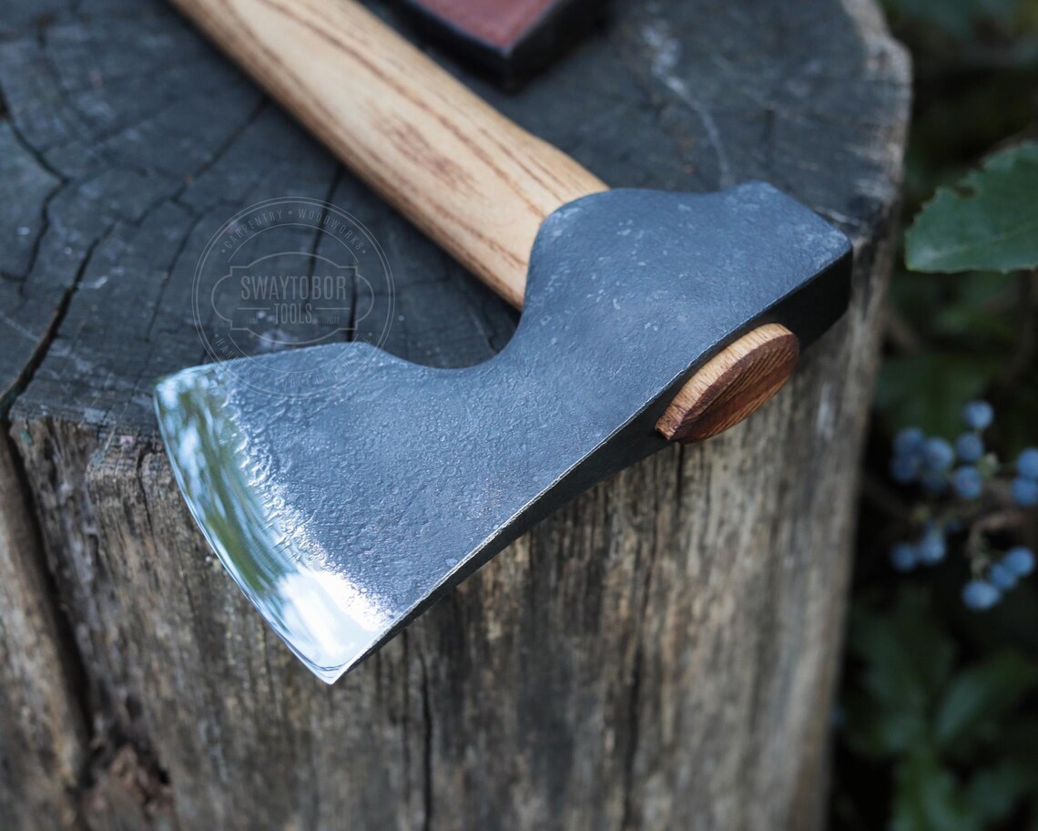 Hand Forged Small Camping Axe | Bushcraft Hatchet | Carbon Steel ...