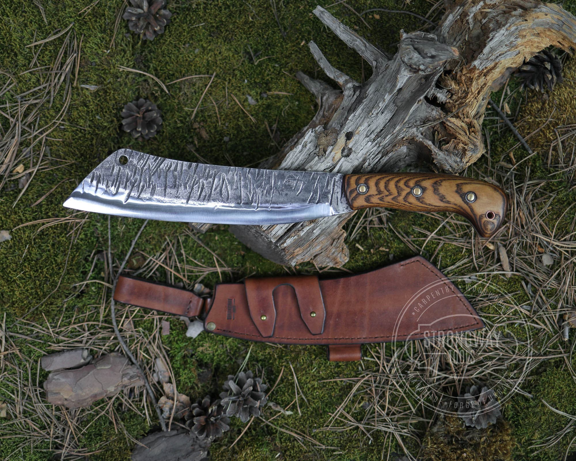 Handmade Bushcraft Knife With Sheath Bushcraft Knife Outdoor Etsy