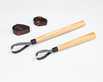 Handcrafted Woodworking Knife Set – Medium Oval Knife and Large Oval Knife | Carving & Whittling Tools | Carving Tools | Scorp Knife