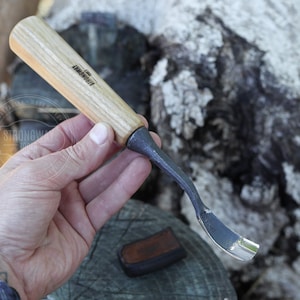 Small bent gouge, Gouge Chisel, Bent Gouge Chisel, Wood Carving Tools, Hand Power, Hand Tool