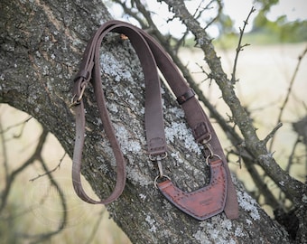 Brown Leather Adjustable Shoulder Strap: Replacement Bag Strap