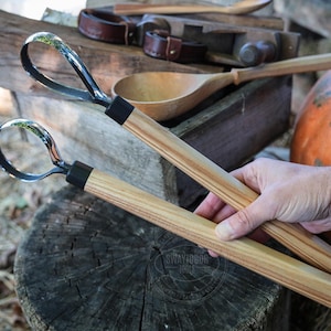 Forged Spoon Carving Set (2pc), Woodcarving Tools, , Chisele Set, Wood Carving Gift, Wood Carving Gauge