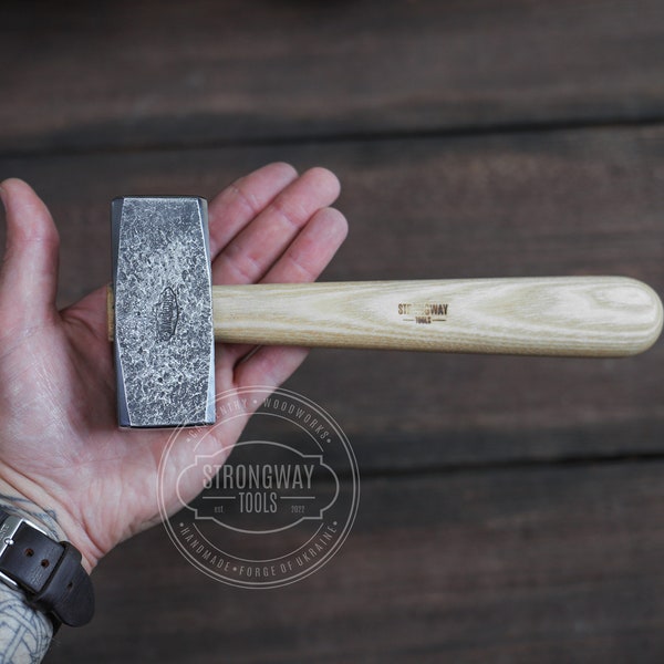 Hand Forged Hammer,  Hardened Carbon Steel, Comfortable Handle, Balanced Weight, Forged hammer