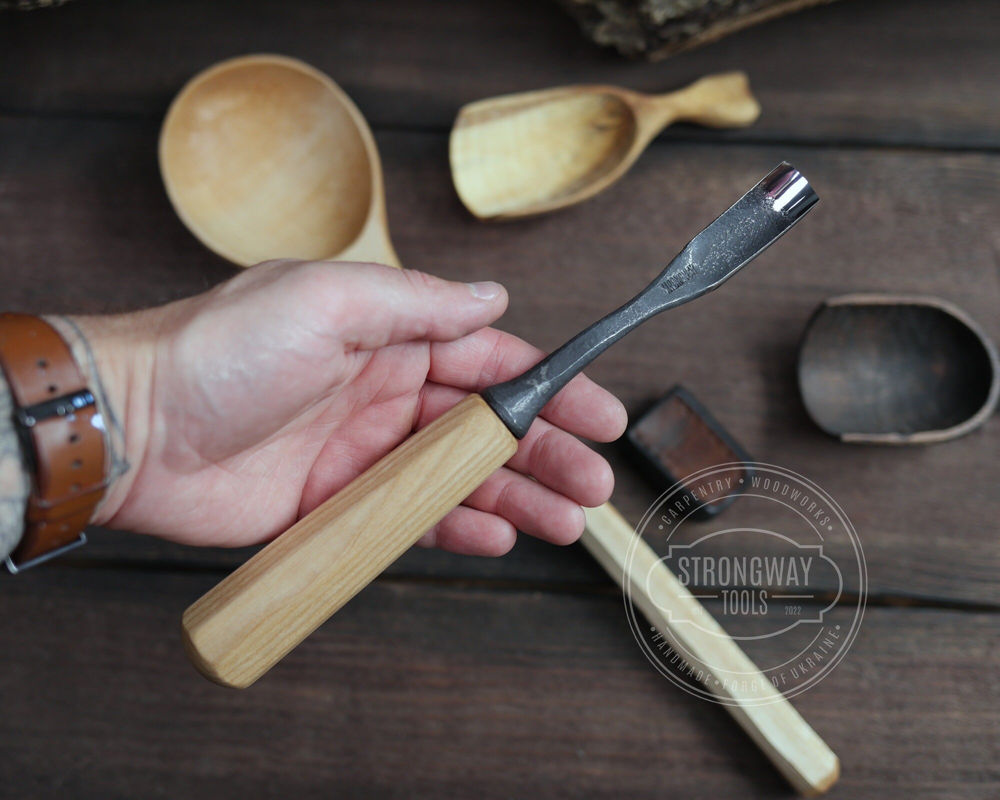 Spoon Carving Set Wood Carving Tools TOP Woodcarving Tool Set Spoon Knives  Crooked Knife Gouge Carving Tools Hook Chisels Beavercraft S47 