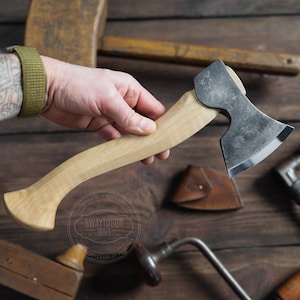 One-sided edge Carving Axe, Hatchet for trimming, Carving Tools Single bevel