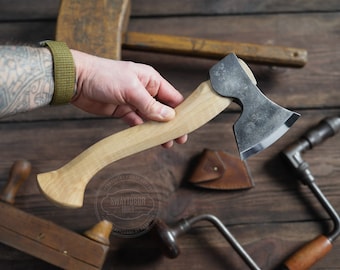 One-sided edge Carving Axe, Hatchet for trimming, Carving Tools Single bevel