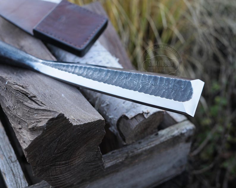 Handforged Curved Chisel for Carpenters, Wood Carving Tool, Carbon ...