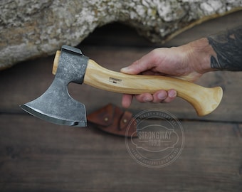 Small Finnish Carving Axe with Octogonal Handle , Carving Axe Finnish type, Carpenters Axe, Hobby Axe, Axe for Carving, Spoon Carving