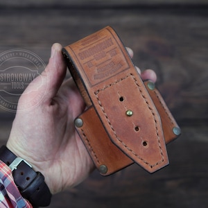 Leather axe belt loop holder, Leather Axe Belt Loop, Leather Axe Hatchet Holder Holster With Belt Loop Axe Sling