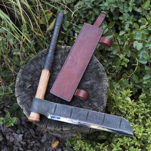 Hand-Forged Splitting Froe, Blade – 30 cm | Froe |  Handmade Sharp Blade | Traditional Woodworking Tool | Bushcraft & Timber Framing | Gift