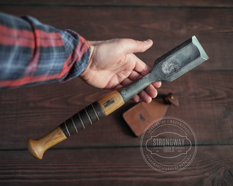 Forge Chisel Carpenters Slick Chisel Small, Straight Chisel, Hand Forged,l Wood ...