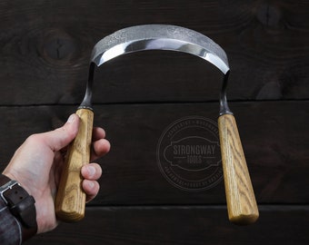 Half-Rounded Drawknife, Hand Forged Scraper Pulling Blade, Carpentry Tool, Carpenters Tool