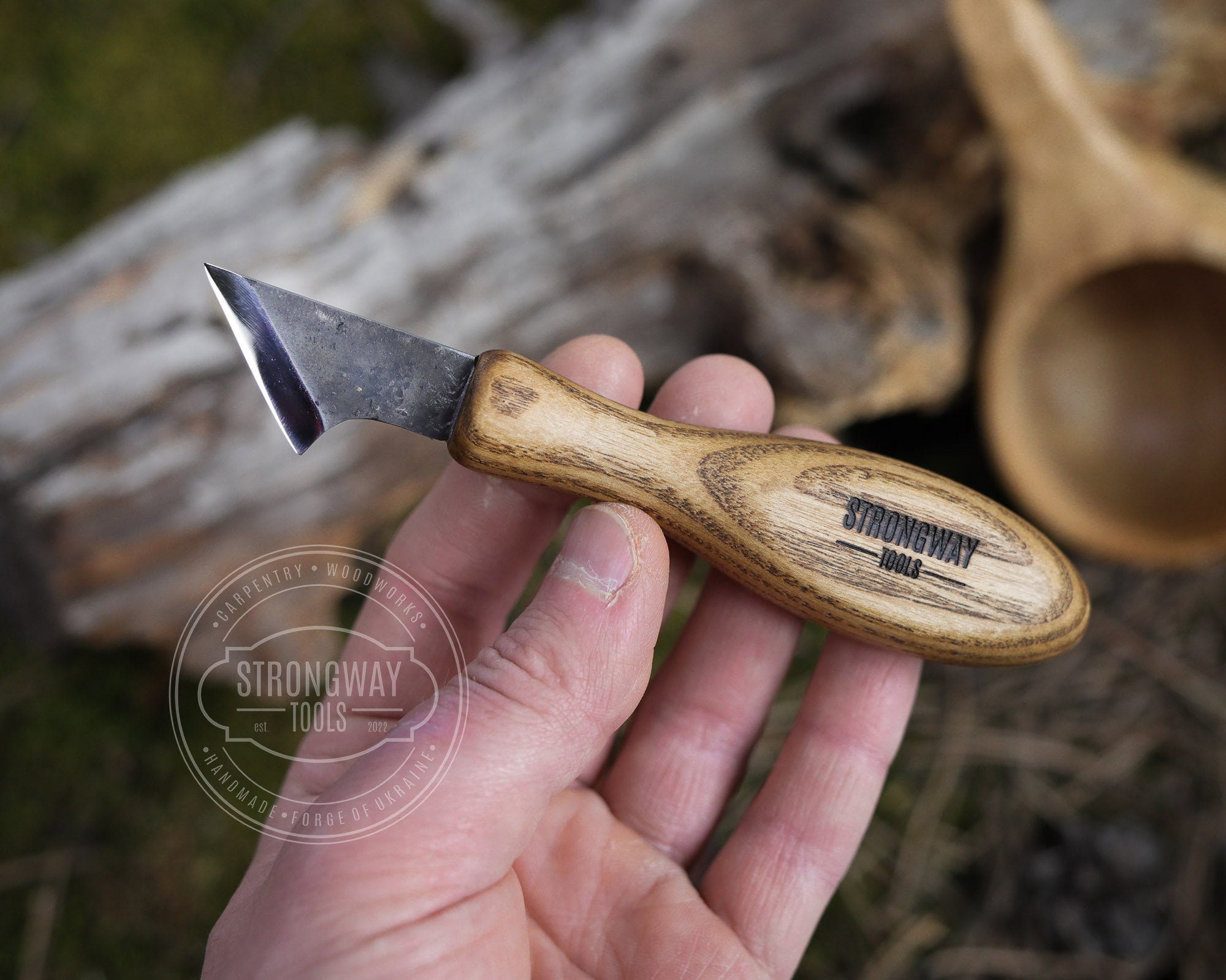 Finnish Carving Axe with octagonal handle