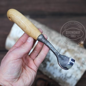 Spoon Bent Gouge, Carving Tool, Hand Power, Woodcarving chisels, Bent chisel