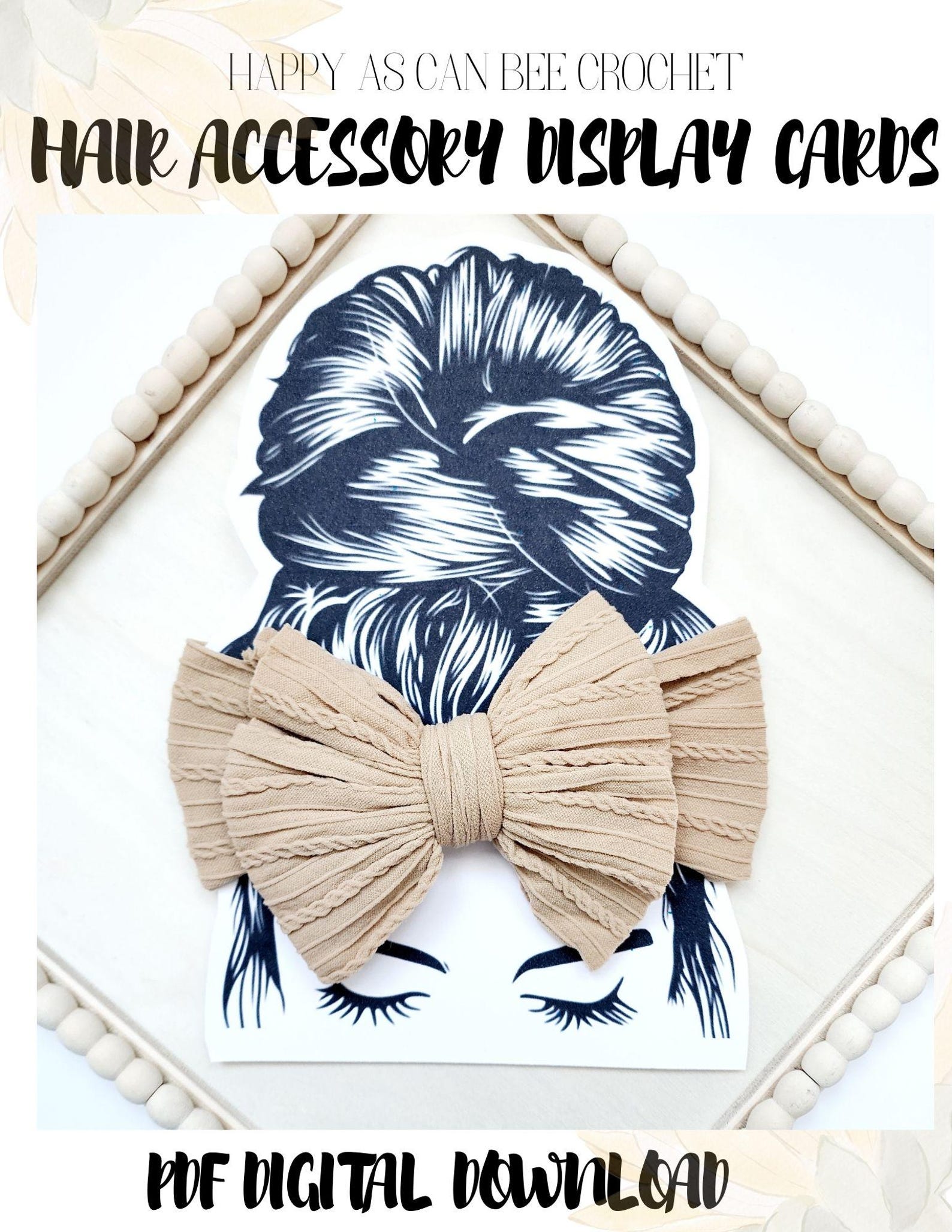 DIGITAL Download-printable Headband Display Template-display Card-hair ...
