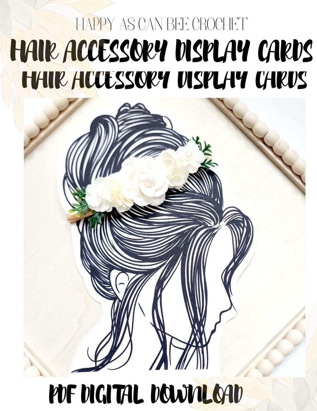 DIGITAL Download-printable Headband Display Template-display Card - Etsy