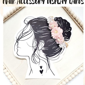DIGITAL DOWNLOAD-Printable Stirnband Display Vorlage-Display Karte-Haar Accessoires