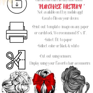 DIGITAL Download-printable Headband Display Template-display Card-hair ...