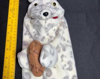 Spotted cat hand puppet