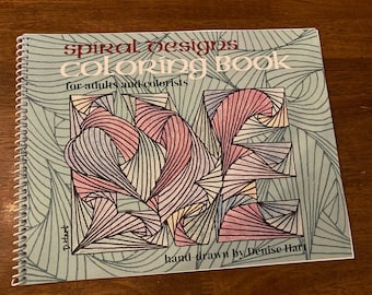 Spiral Bound Coloring Book for Adults & Colorists