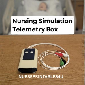 Nursing Simulation Telemetry Box – 3D-Printed  5-Lead Cardiac Monitor for Skills Labs & Nursing Education