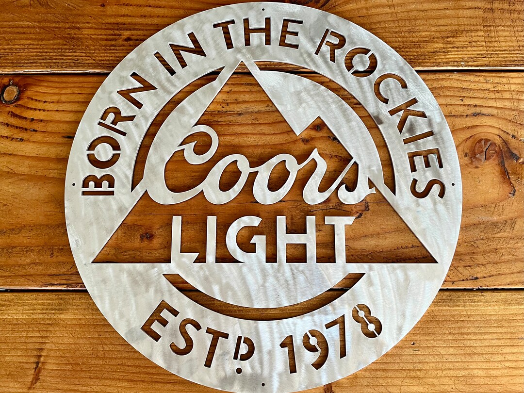 New Coors Light Can Logo Hanging Sign Etsy