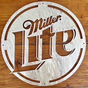 Enseigne murale à suspendre avec logo Miller Lite Beer