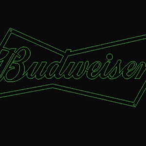 Budweiser Hanging Wall Sign DXF