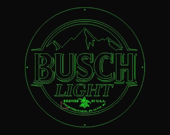 Busch Light Hängande Väggskylt DXF Ladda ner