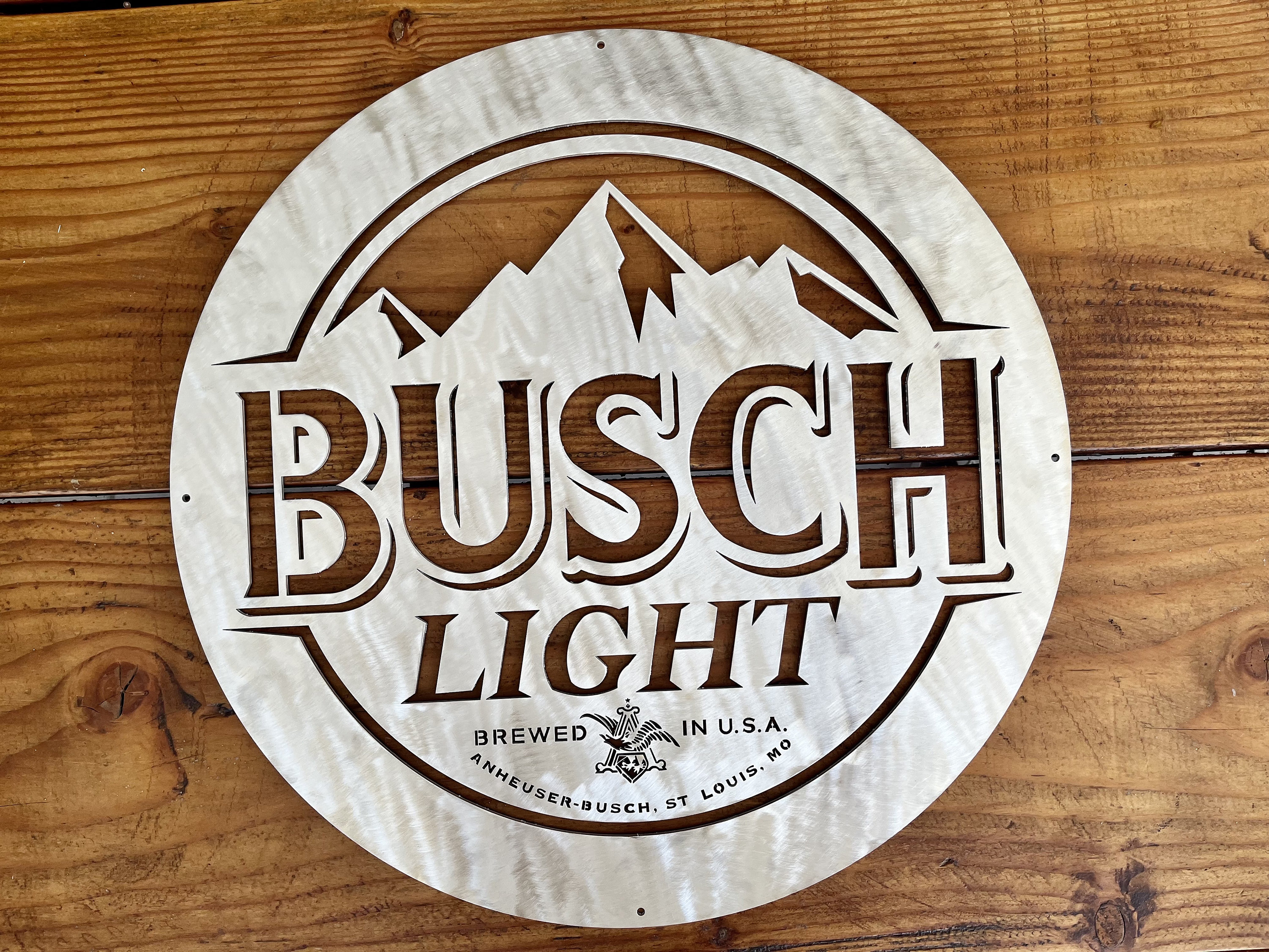Busch Light Hanging Wall Sign Etsy UK