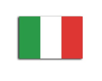 Acrylic Tri-Colored Italian Flag Token (x10)
