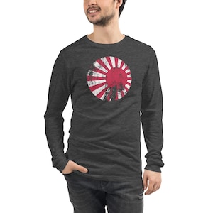Axis & Allies Japanese Roundel Unisex Long Sleeve Tee, Two Colors to Choose From