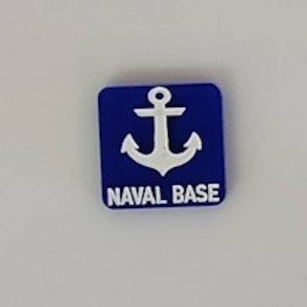 10pc Large Naval Port Marker (.75") with White Acrylic In-Fill