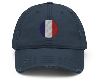 Chapeau en détresse cocarde drapeau français